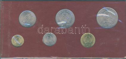 St. Thomas & Prince 1977. 50c, 1D, 2D, 5D, 10D, 20D bemutató szettben T:1 Tanúsítvánnyal!