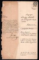 1891 Nagyvárad, Gyöngyös, Dr. Bary József (1858-1915) albíró/királyi eljárásbíró, a tiszaeszlári vér...