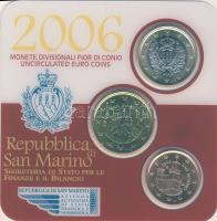 San Marino 2006. 5c, 50c, 1€ szettben T:1
