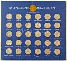 Nagy-Britannia / Anglia 1972. "Az FA Kupa 100. évfordulója alkalmából" 30xklf fém érem, el...