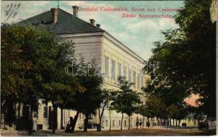 1909 Csák, Csákova, Ciacova; Zárda / Klosterschule / nunnery, boarding school (EK)