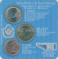 San Marino 2006. 5c, 50c, 1€ szettben T:1