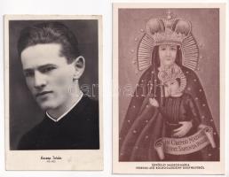 15 db főleg MODERN vallásos képeslap pápákkal / 15 mostly modern religious postcards with popes