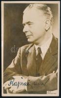 Rajnai Gábor (1895-1961) színész aláírása fotólapon