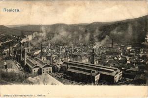 1905 Resicabánya, Resicza, Recita, Resita; vasgyár. Braumüller L. kiadása / ironworks, iron factory (kis szakadás / small tear)