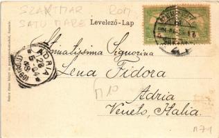 1904 Szatmárnémeti, Szatmár, Satu Mare; Pannonia szálloda, Halász Mór üzlete. Reizer János kiadása