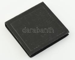 Román katonai minisztérium bronz plakett d: 7 cm Díszdobozban