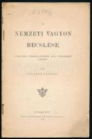 1893 Fellner Frigyes: A nemzeti vagyon becslése. 63p.