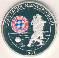 Németország 2000. "FC Bayern München - 1. Német Bajnokság győzelem" ezüstözött, bicolor ffém emlékérem T:PP Csak 9999db! Tanúsítvánnyal!