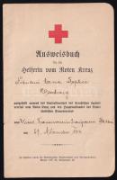1912 Vöröskeresztes segítő igazolvány könyve