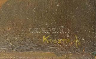 Koszta J jelzéssel: Portré. Olaj, karton, széleinél kissé sérült, 40x30 cm