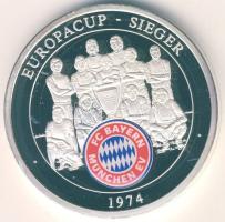 Németország 2000. "FC Bayern München - Európa Kupa győztes 1974" ezüstözött, bicolor ffém emlékérem T:PP Csak 9999db! Tanúsítvánnyal!