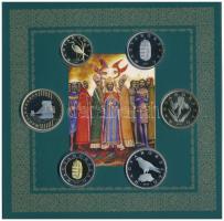 2017. 5Ft-200Ft (6xklf) forgalmi szett + I. László által kibocsátott denár egyoldalas Ag lemezverete...