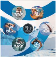 2017. 5-200Ft (6xklf) forgalmi sor + 2017. 50Ft Cu-Ni "17. FINA Világbajnokság" T:PP Adamo...