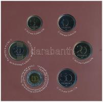 2015. 5Ft-200Ft (6xklf) "Országgyűlés" forgalmi sor dísztokban T:BU ragasztás elengedett A...