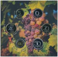 2019. 5Ft-200Ft (6xklf) "Tokaj borvidék" forgalmi sor szettben + "Tokaj borvidék"...