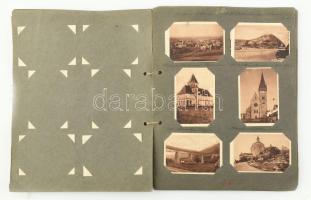 cca 1930 Vágyaink albuma Tündérvásár Nagymagyarországért gyűjtőkép mappa, majdnem teljes 126 db albu...