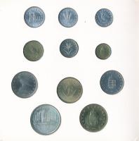 1993. 10f-200Ft (11xklf) forgalmi sor, benne 200Ft Ag "MNB", "Magyarország pénzérméi&...