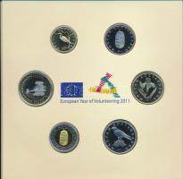 2011. 5Ft-200Ft (6xklf) forgalmi sor szettben, "Magyarország pénzérméi" sorozat T:PP Adamo...