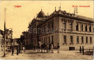 1916 Lugos, Lugoj; M. kir. törvényszék. Berecz J. kiadása / court (EK)