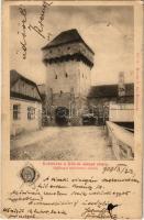 1900 Kolozsvár, Cluj; Hídkapu külvárosi oldala a XIX. század elején. Kováts P. fiai kiadása / gate in the beginning of the 19th century (EK)