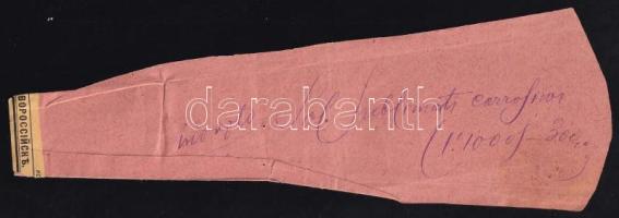 Orosz gyógyszertári recept a cári időkből