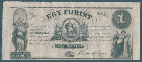 Emigrációs "Kossuth-bankó" 18.. 1Ft "Sor A." T:I