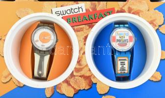 Schwatch box 2 db quartz óra, eredeti dobozában, jó állapotban, elemcserére szorulnak