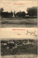 1910 Borossebes, Boros-Sebes, Sebis; Milleniumi emlékszobor, látkép / monument, general view (apró lyuk / tiny pinhole)