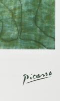 Pablo Picasso (1881-1973): Ülő pár. Ofszet-litográfia, papír. Jelzett a nyomaton.. Számozott. 101/25...