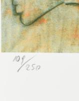 Pablo Picasso (1881-1973): Ülő pár. Ofszet-litográfia, papír. Jelzett a nyomaton.. Számozott. 101/25...