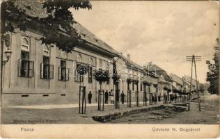 1915 Boksánbánya, Németbogsán, Deutsch-Bogsan, Bocsa Montana; Fő utca. Szabonáry Károlj fényképe / main street (kopott sarkak / worn corners)