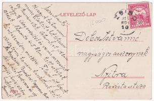 1916 Zsibó, Jibou; Sajovics és Komornik épületfa és deszka raktára, Vasútállomás, vonat, gőzmozdony ...