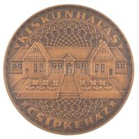 Csucs Viktória (1934-1993) DN Kiskunhalas - Csipkeház bronz emlékérem tokban (60mm) T:1-