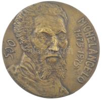 Berhidi Mária (1953-) 1975. Michelangelo 1475-1975 egyoldalas bronz emlékérem (130mm) T:1-