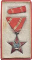 1949. "A Magyar Népköztársasági Érdemérem ezüst fokozata" ezüstözött, zománcozott bronz ki...