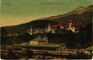 Sinaia, Gara si Hotelul Caraiman / railway station (fl)