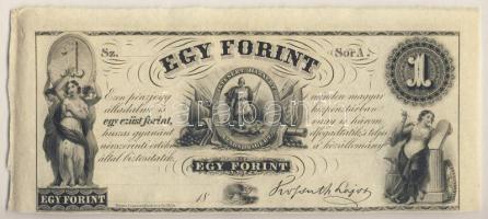 Emigrációs "Kossuth-bankó" 18.. 1Ft "Sor A." T:I