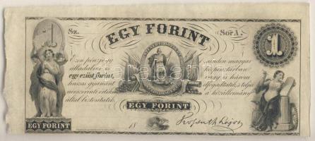 Emigrációs "Kossuth-bankó" 18.. 1Ft "Sor A." T:I