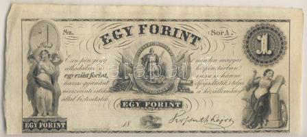 Emigrációs "Kossuth-bankó" 18.. 1Ft "Sor A." T:I