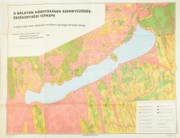 1981 A Balaton környékének szennyeződésérzékenységi térképe, Magyar Állami Földtani Intézet, 69×96 cm