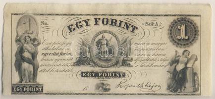 Emigrációs "Kossuth-bankó" 18.. 1Ft "Sor A." T:I