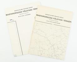 1965, 1975 Kisvárda, Salgótarján földtani térképe, 1:200 000, 2 db