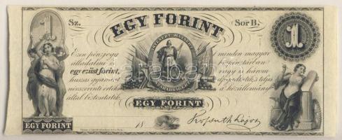 Emigrációs "Kossuth-bankó" 18.. 1Ft "Sor B." T:I