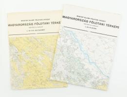 1965, 1968 Győr, Kecskemét földtani térképe, 1:200 000, 2 db