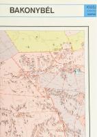 1978 Bakonybél földtani térképe, 1:200 00, 68×99 cm