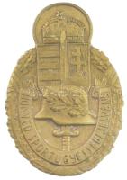 ~1940. Honvéd Sportügyességi jelvény katonai sport bronz lemez sapkajelvény (46x32mm) T:1- / Hungary ~1940. Honvéd Sportügyességi jelvény (Honvéd Sports Qualification Badge) bronze sheet cap badge (46x32mm) C:AU