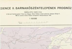 1966 A Borsodi-medence barnakőszéntelepének prognózistérképe, 1:100 000, 80×80 cm