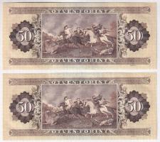 1983. 50Ft "D 069 046638, D 069 046639" sorszámkövető (2x) T:I Adamo F21