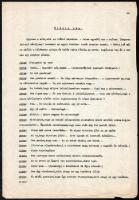 cca 1950 Vaszary János (1899-1963) Ismeretlen című darabjának 24 oldalas kézirata, + A pénz nem bold...